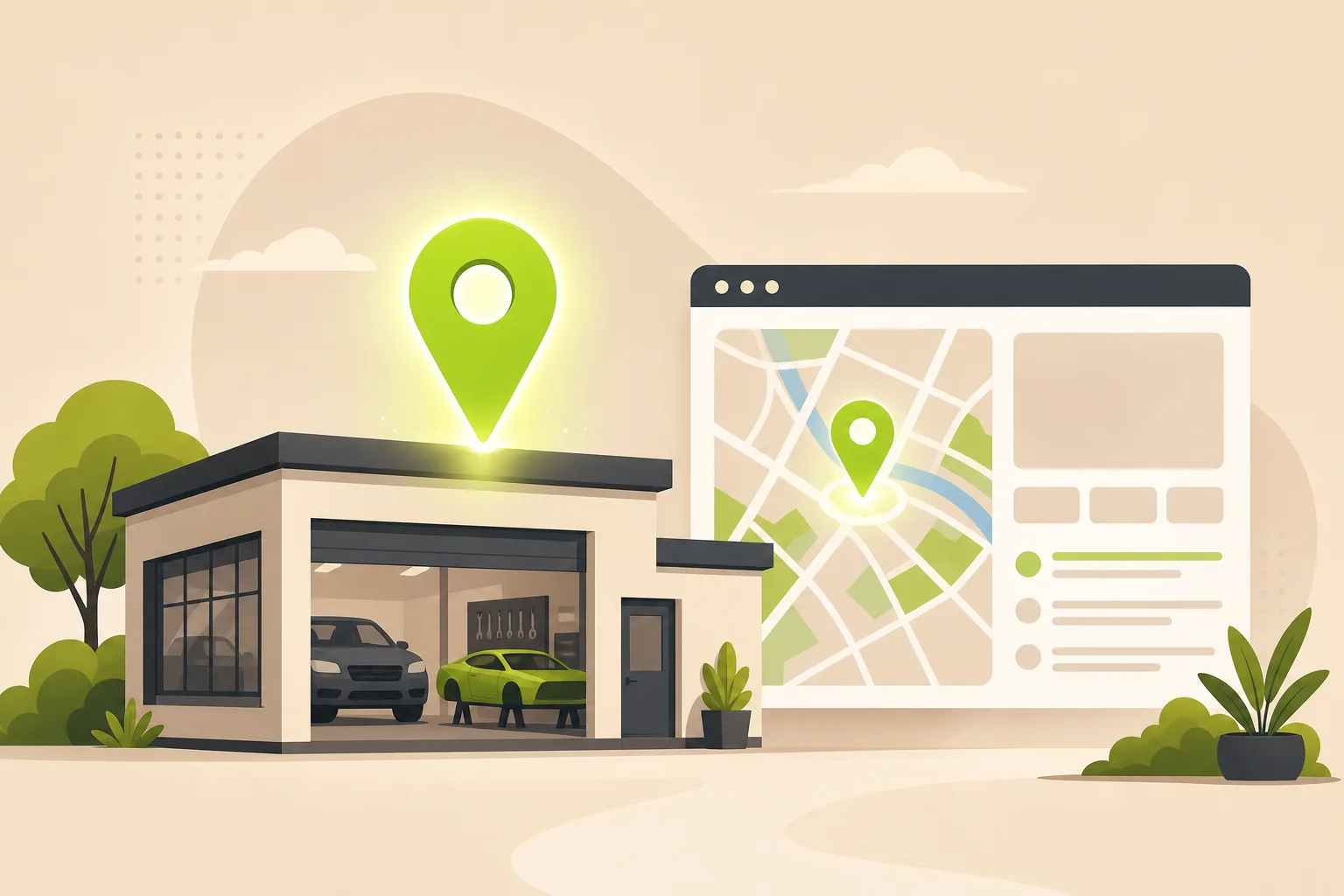 Illustration: Is Google Business Profile Enough for an Auto Body Shop?