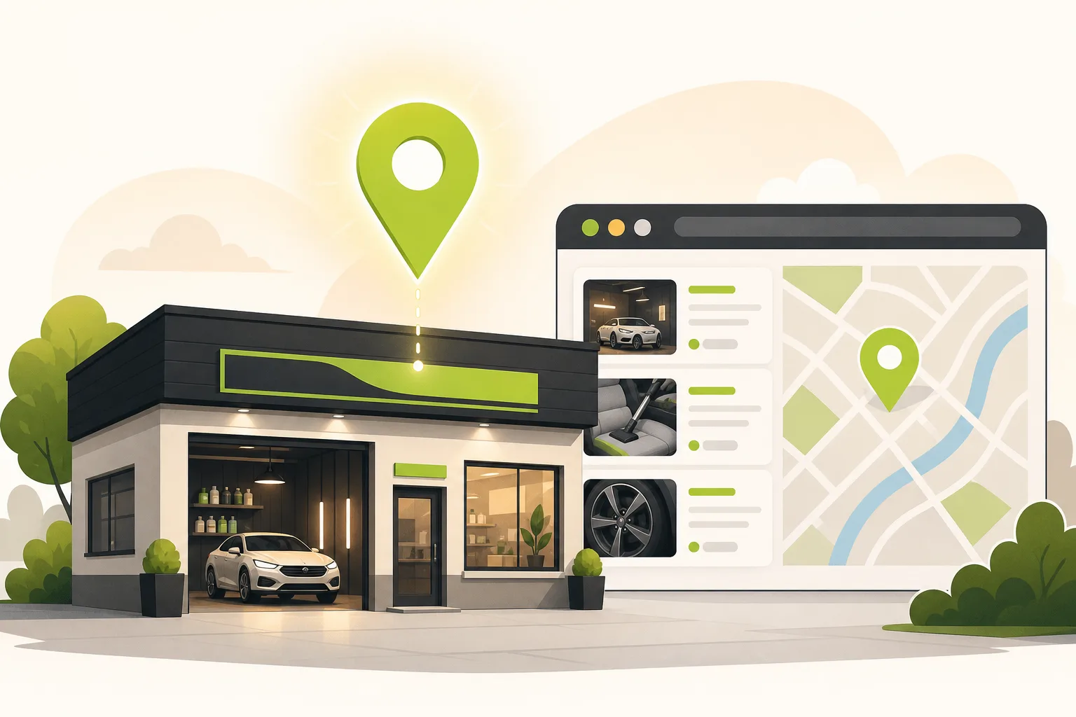 Illustration: Is Google Business Profile Enough for an Auto Detailer?