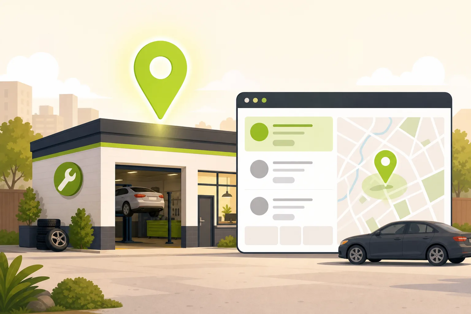 Illustration: Is Google Business Profile Enough for a Mechanic?
