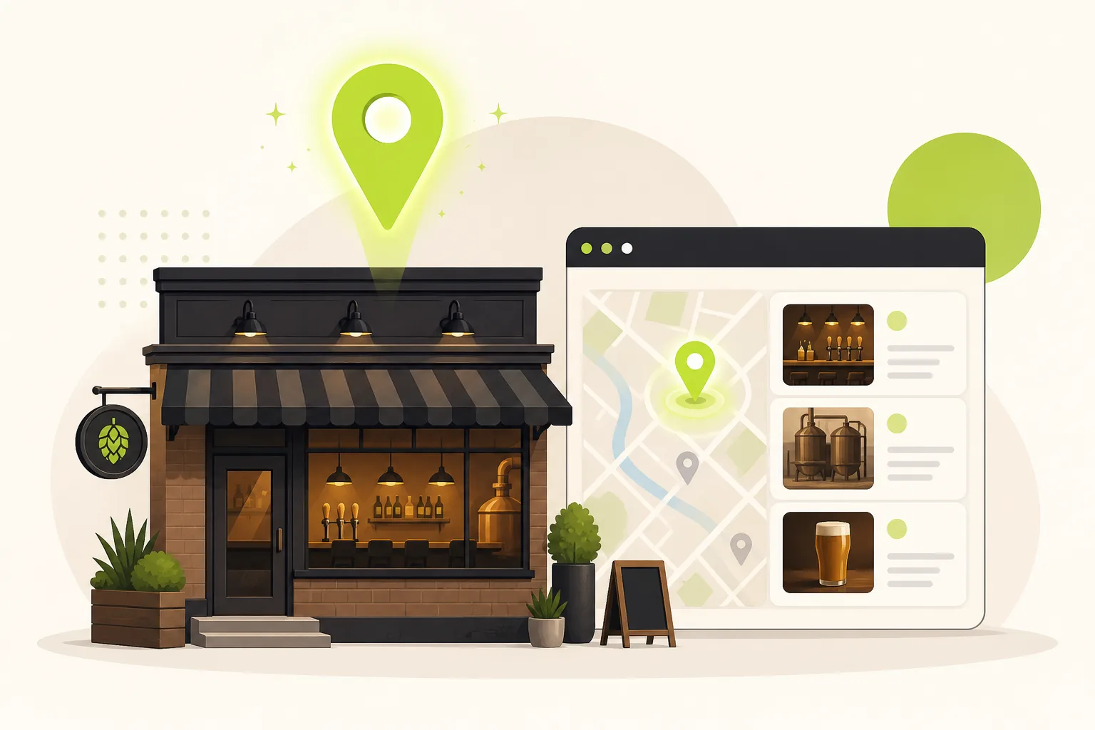 Illustration: Is Google Business Profile Enough for a Brewery?