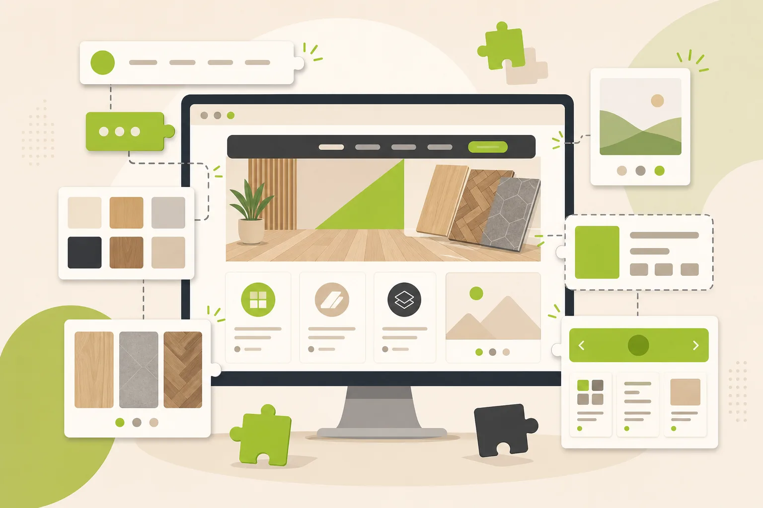 Illustration: Best Website Builder for a Flooring Installer