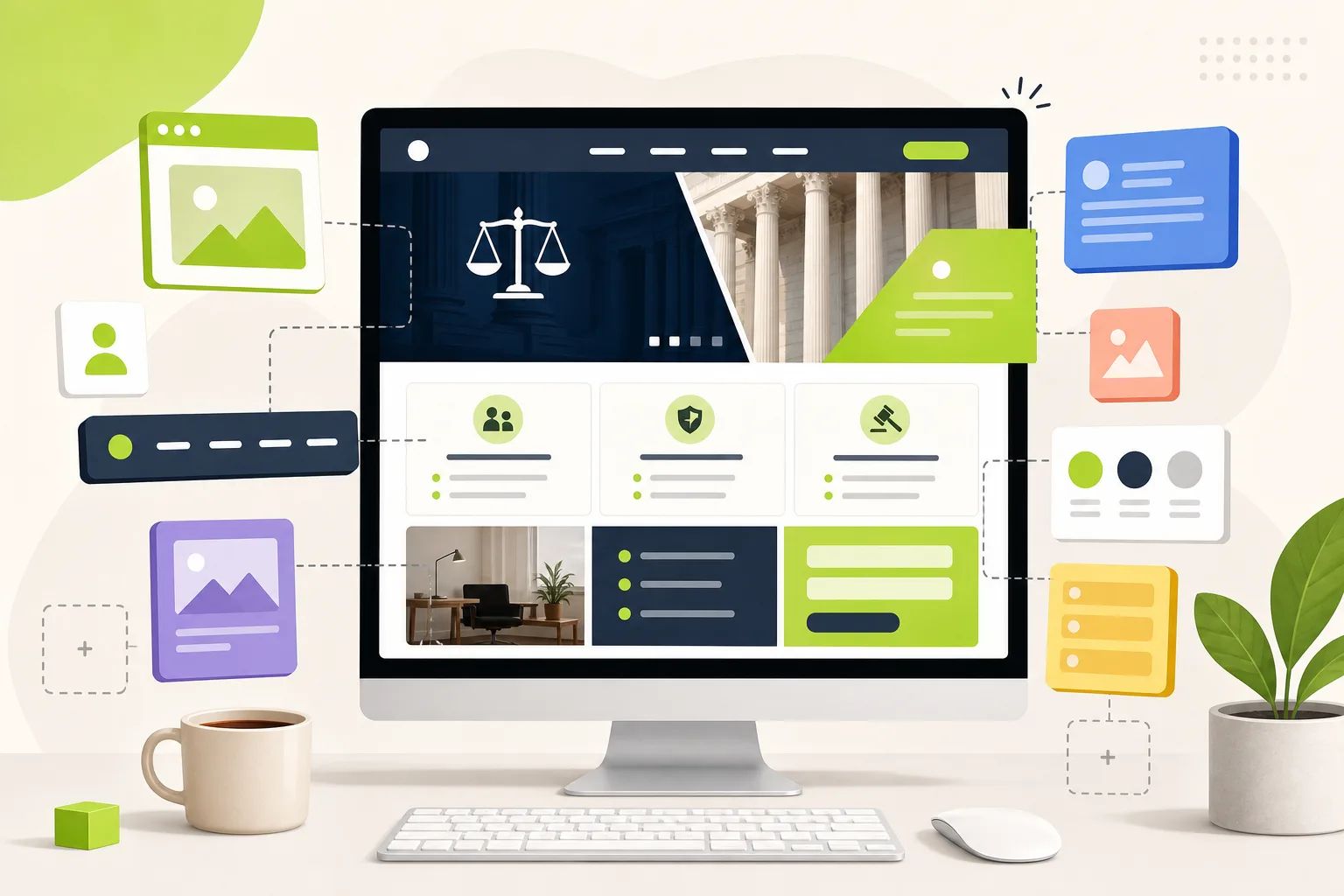 Illustration: Best Website Builder for a Law Firm