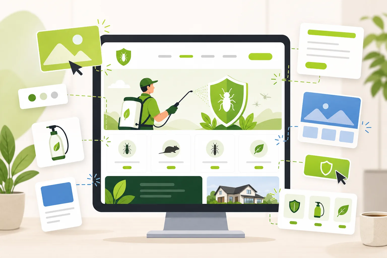 Illustration: Best Website Builder for a Pest Control Company