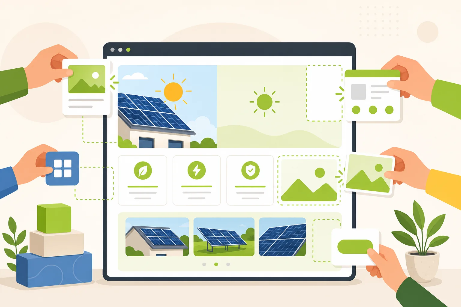 Illustration: Best Website Builder for a Solar Installer