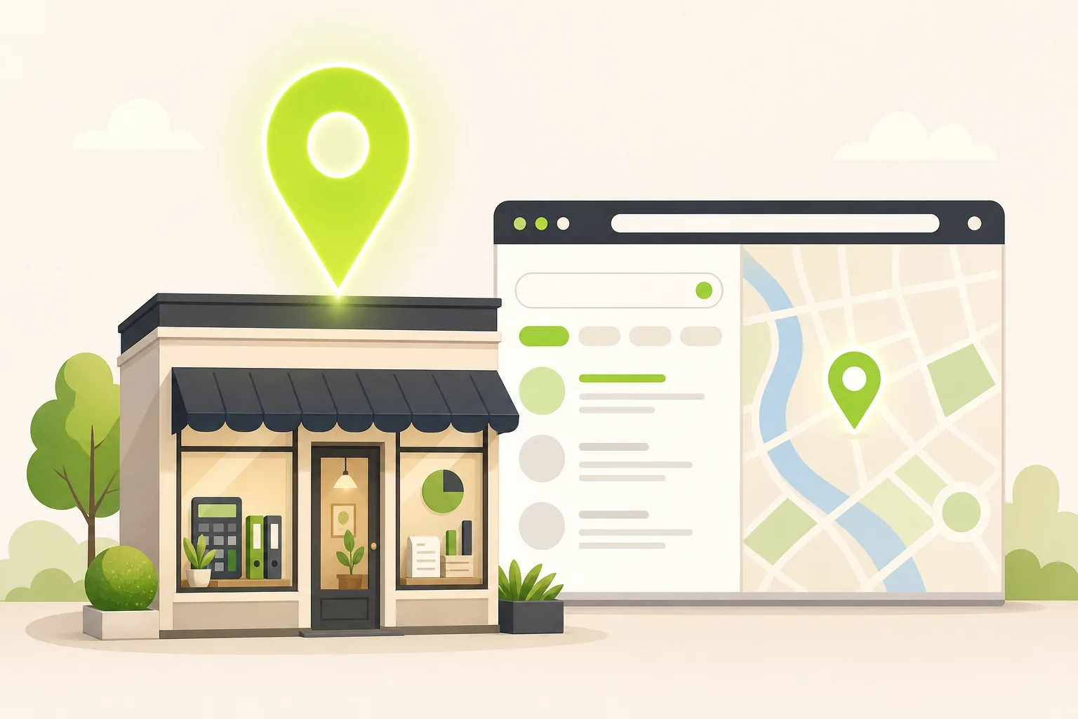 Illustration: Is Google Business Profile Enough for a Bookkeeper?