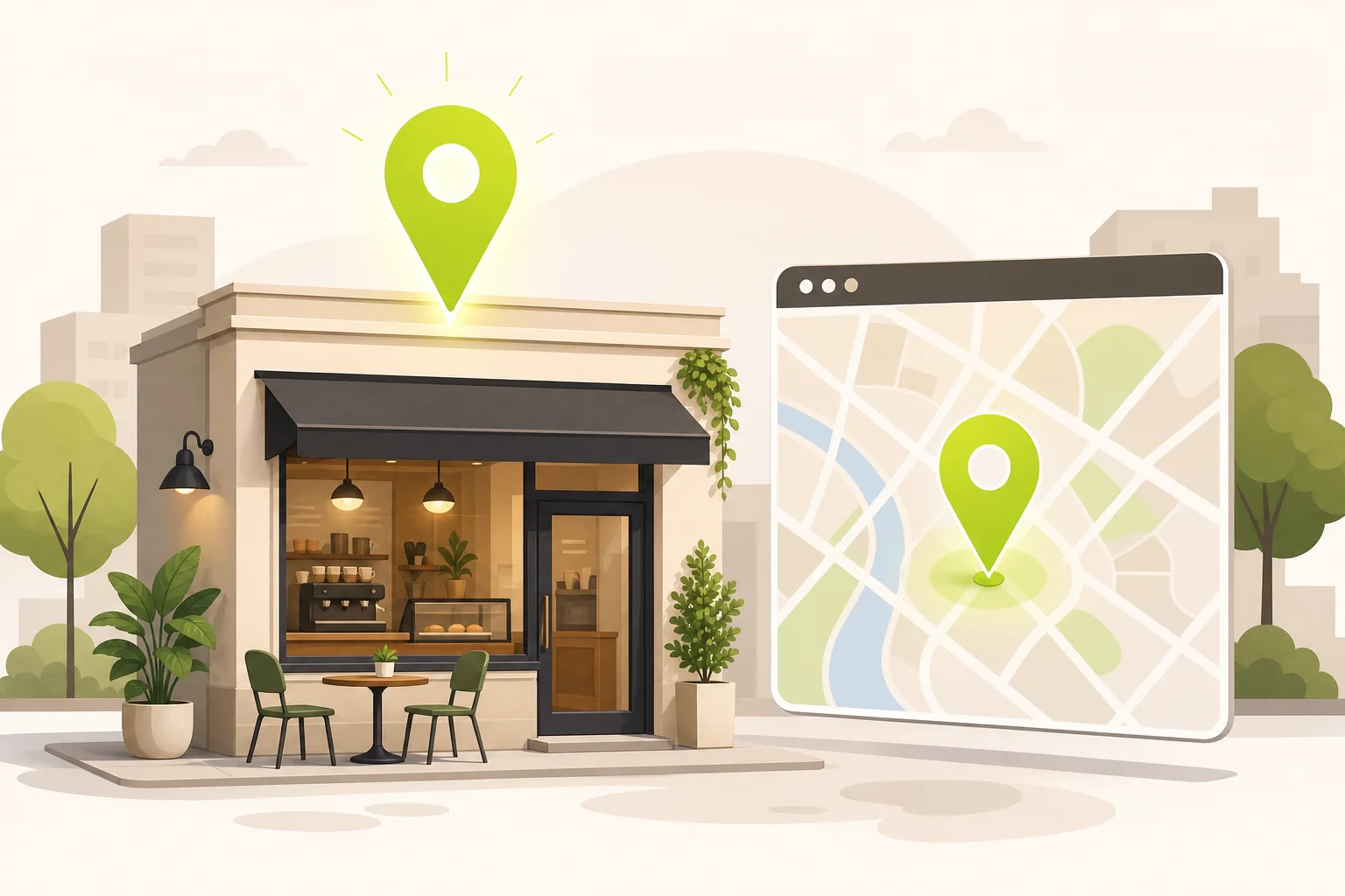 Illustration: Is Google Business Profile Enough for a Cafe?