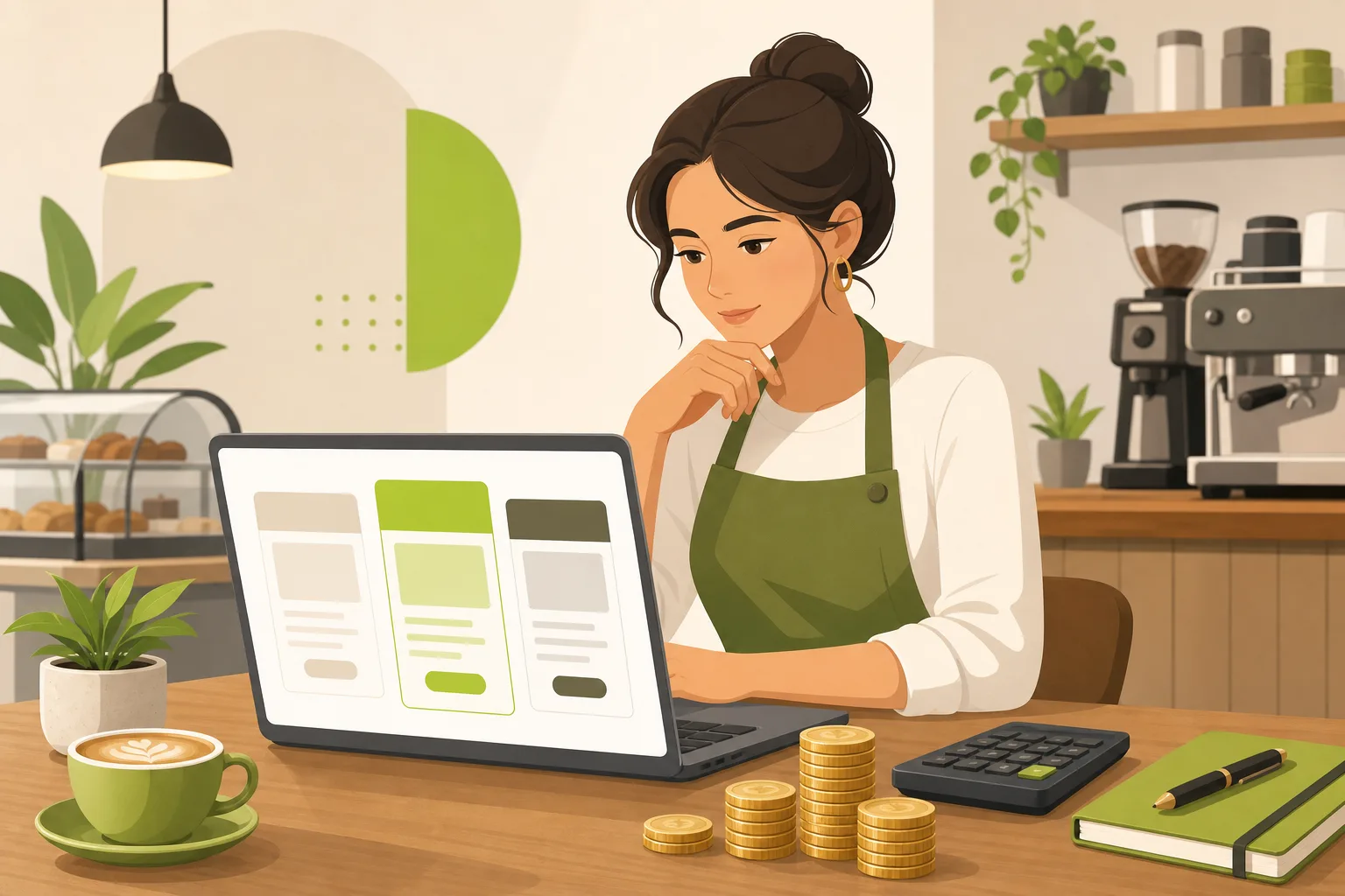 Illustration: How Much Does a Cafe Website Cost?