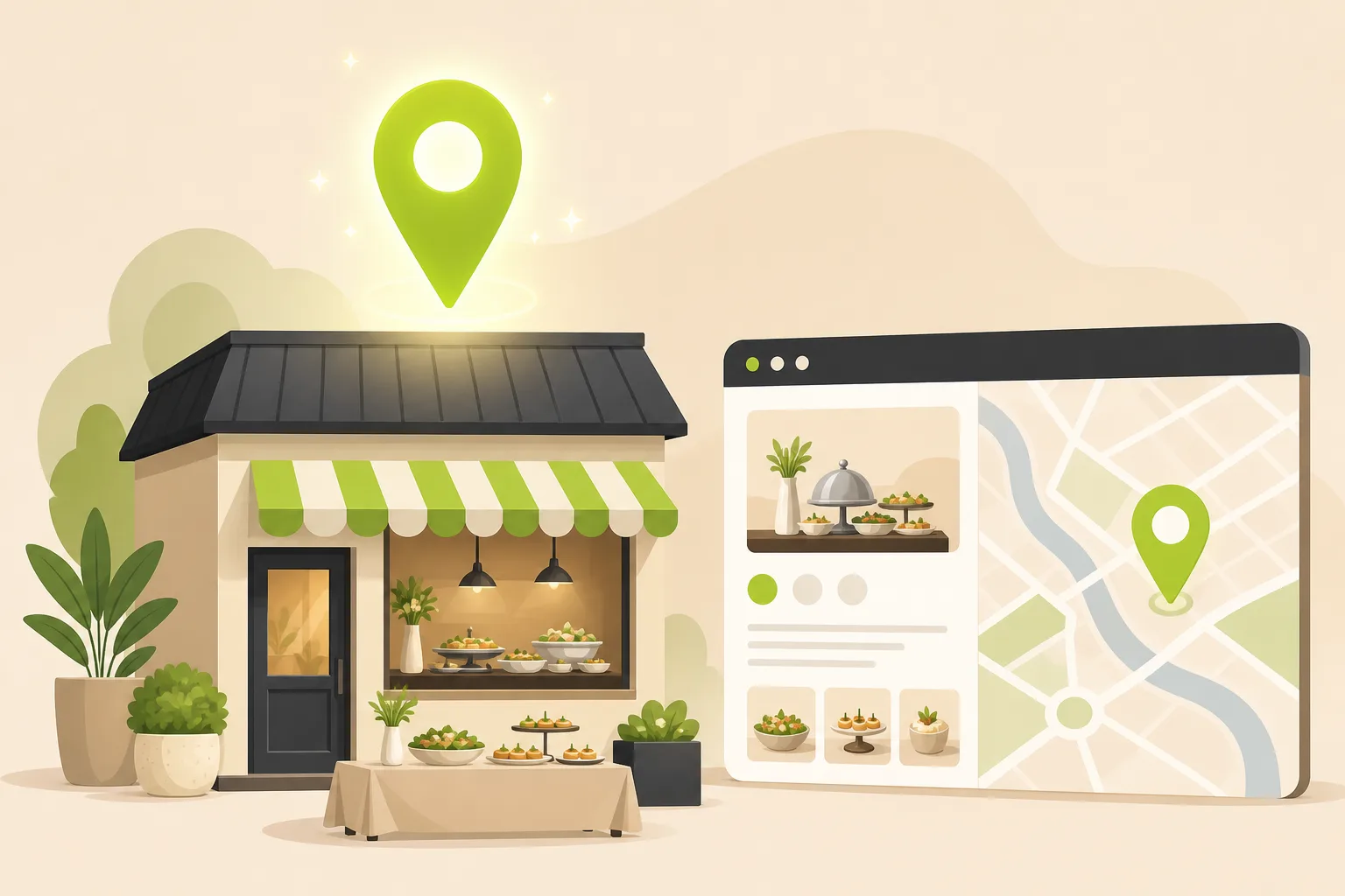 Illustration: Is Google Business Profile Enough for a Caterer?