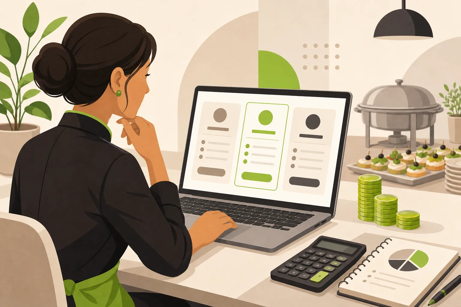 Illustration: How Much Does a Caterer Website Cost?