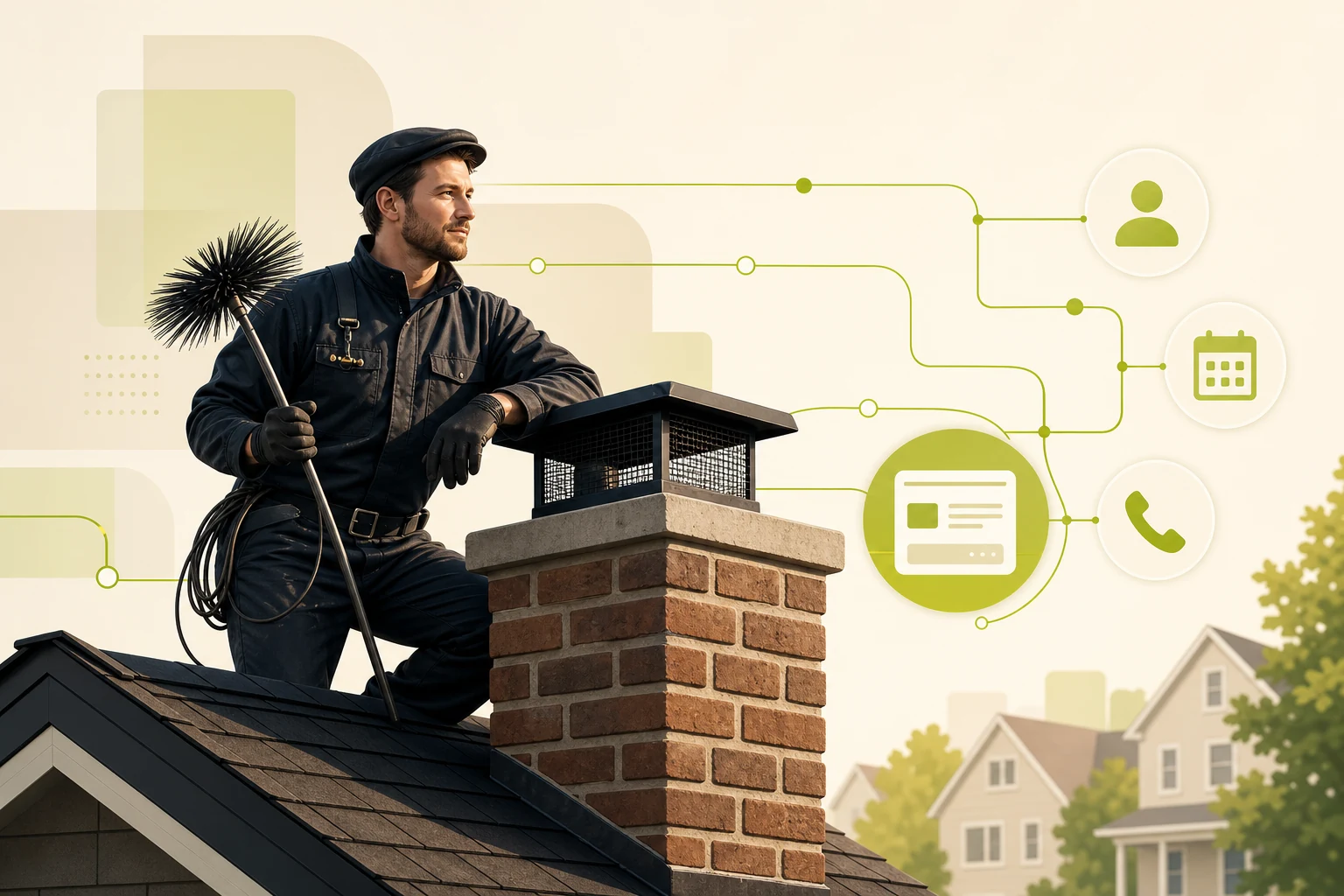 Illustration: What a Chimney Sweep Website Needs to Win Local Customers