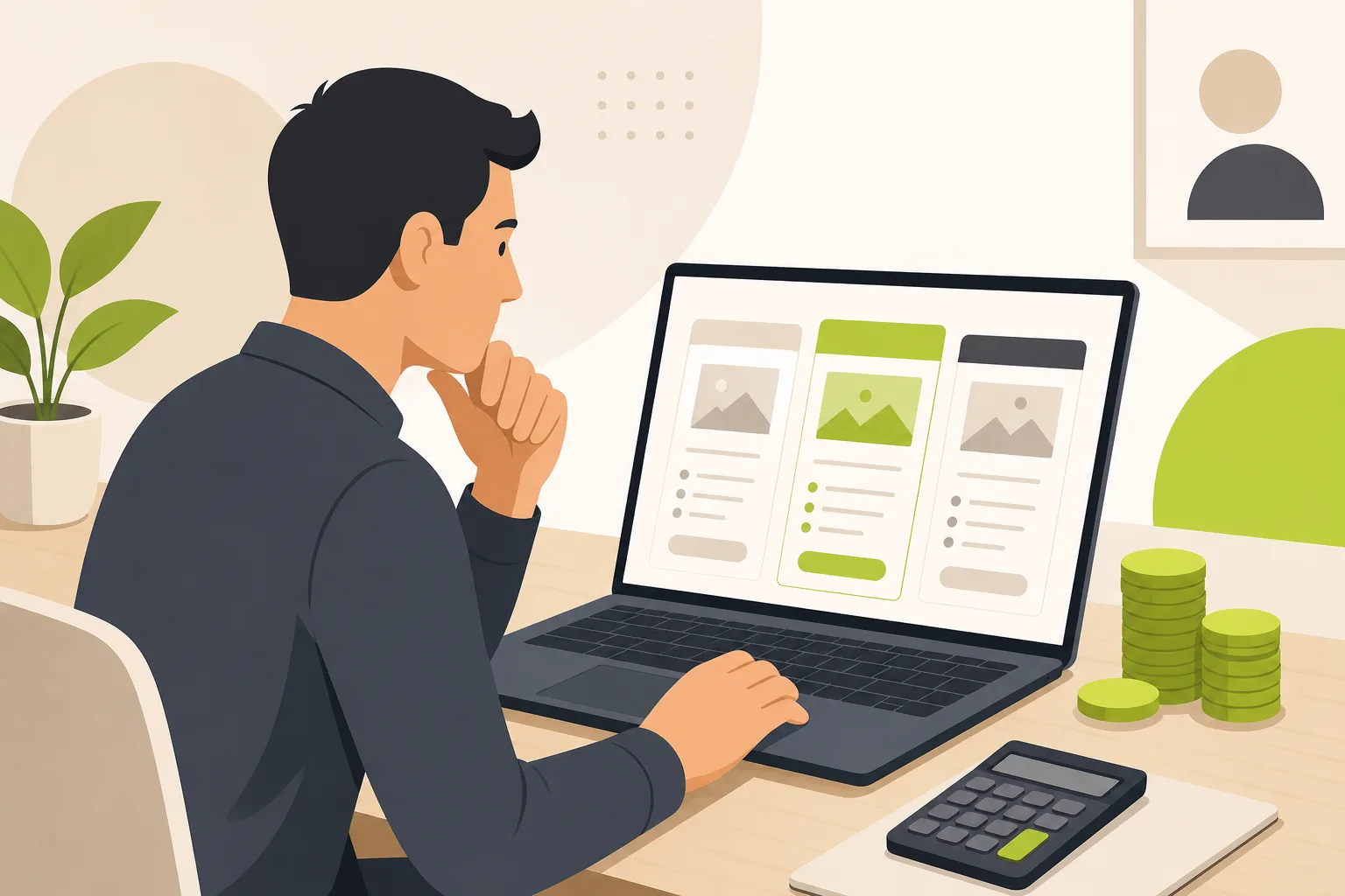 Illustration: How Much Does a Concrete Contractor Website Cost?