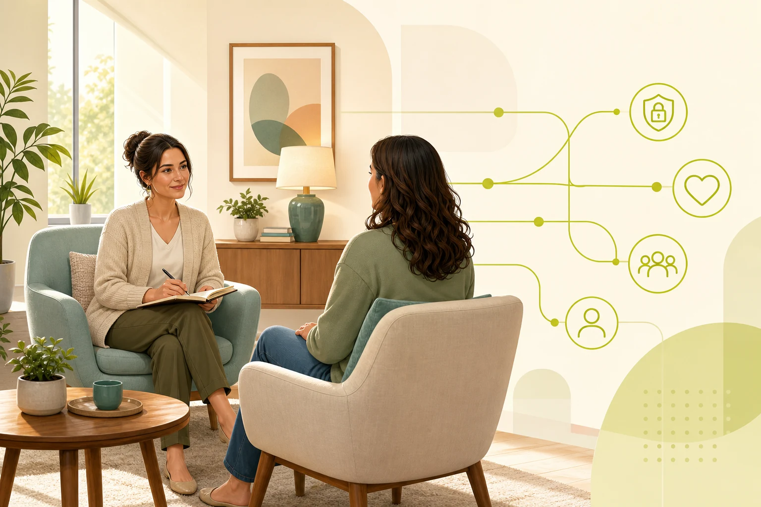 Illustration: What a Counseling & Therapy Website Needs to Win Local Customers