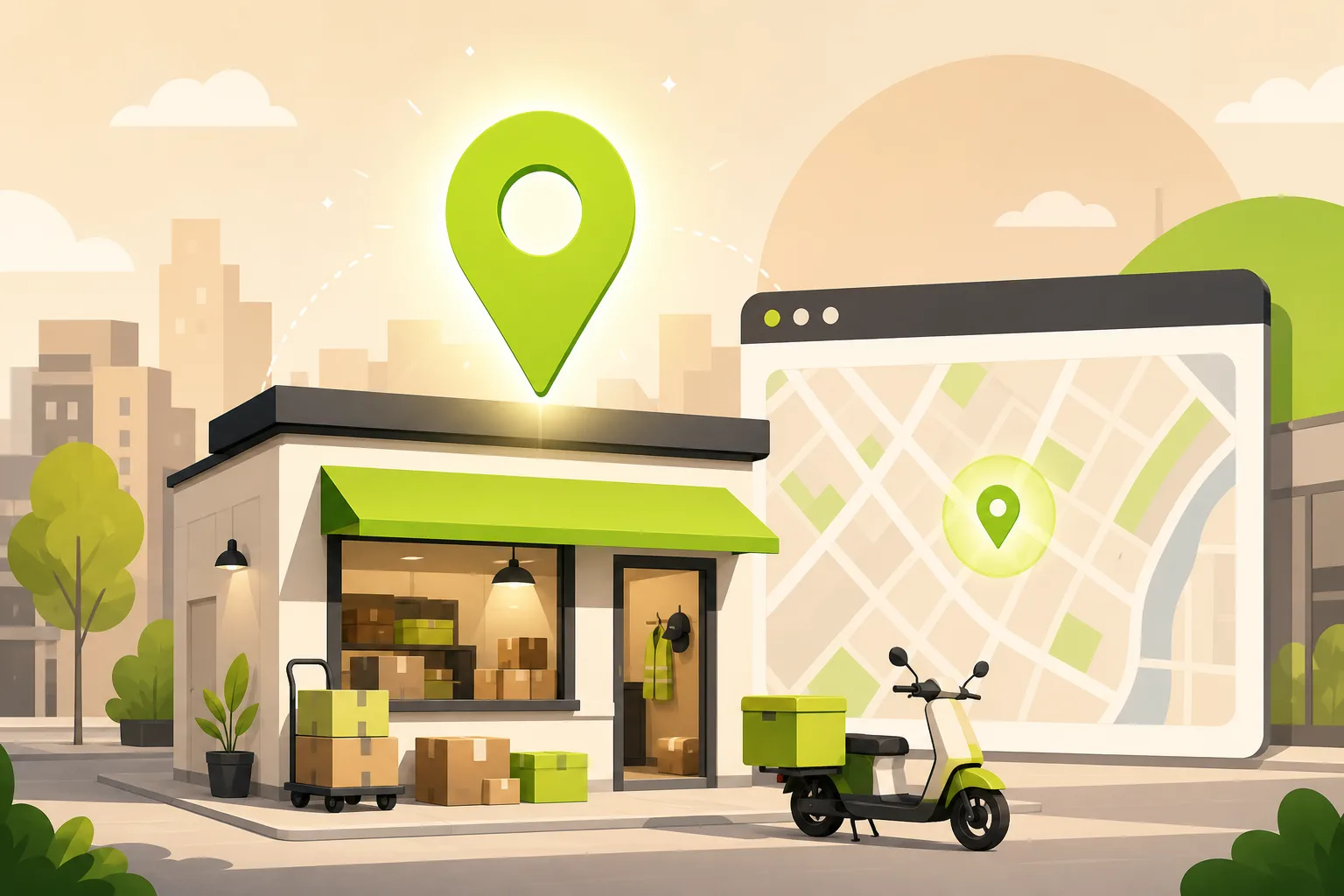 Illustration: Is Google Business Profile Enough for a Courier?