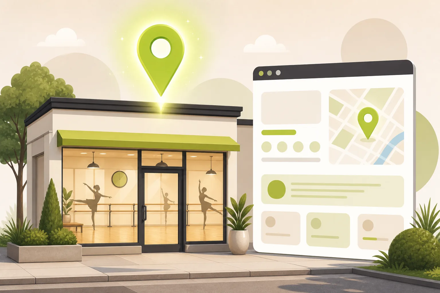 Illustration: Is Google Business Profile Enough for a Dance Studio?