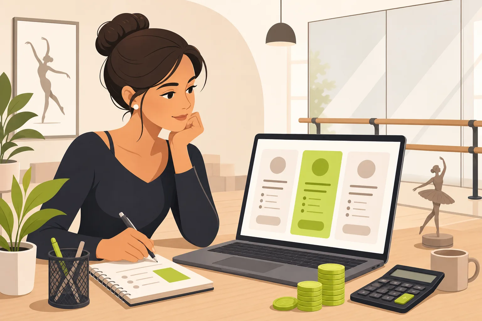 Illustration: How Much Does a Dance Studio Website Cost?