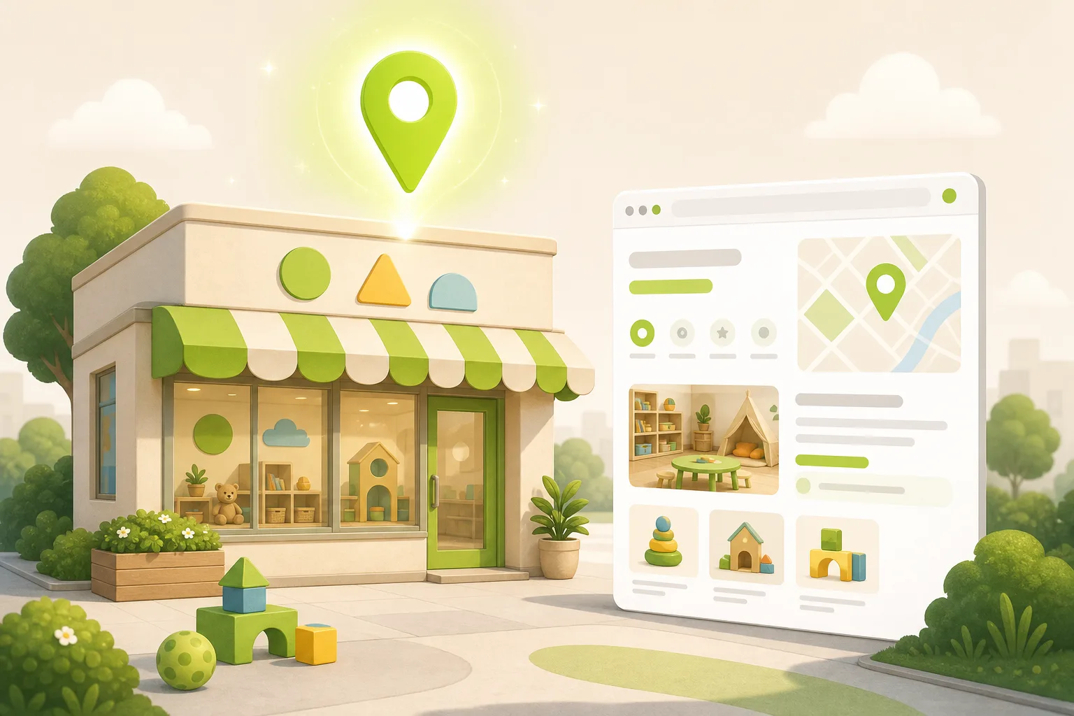Illustration: Is Google Business Profile Enough for a Daycare?