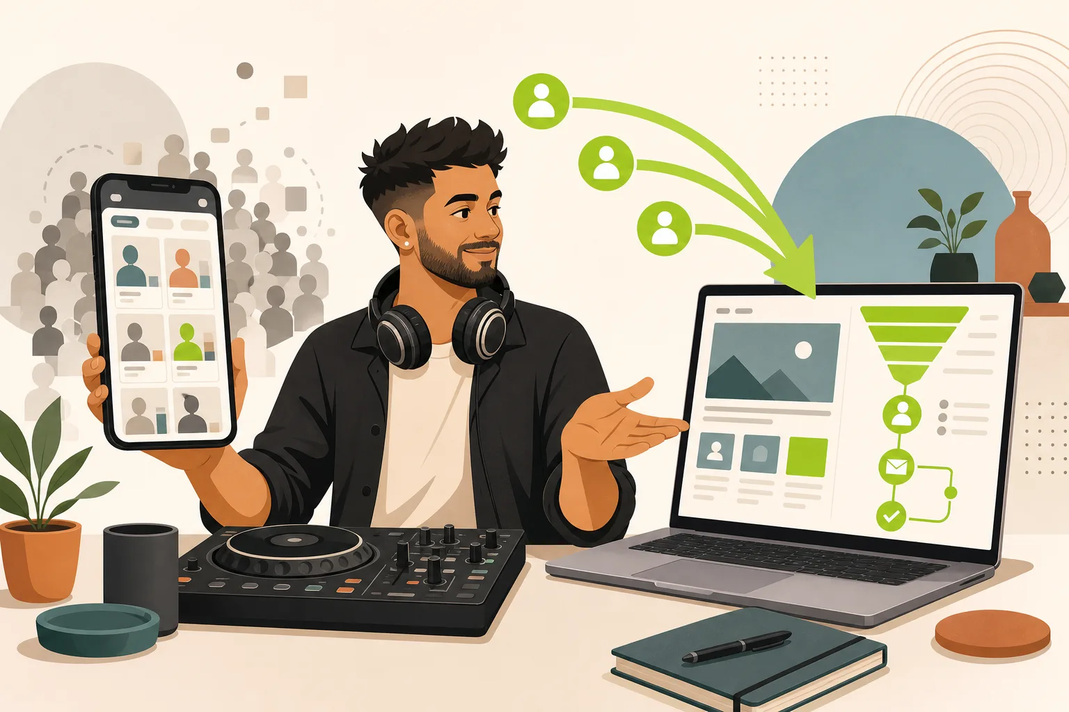 Illustration: DJ vs The Knot & GigSalad: Owning Your Own Pipeline