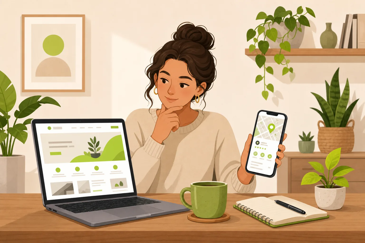Illustration: Do I Need a Website If I Have a Google Business Profile?
