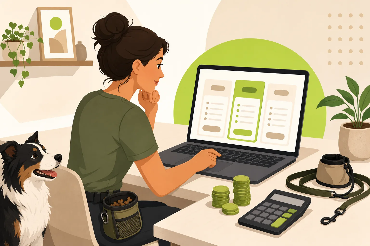 Illustration: How Much Does a Dog Trainer Website Cost?