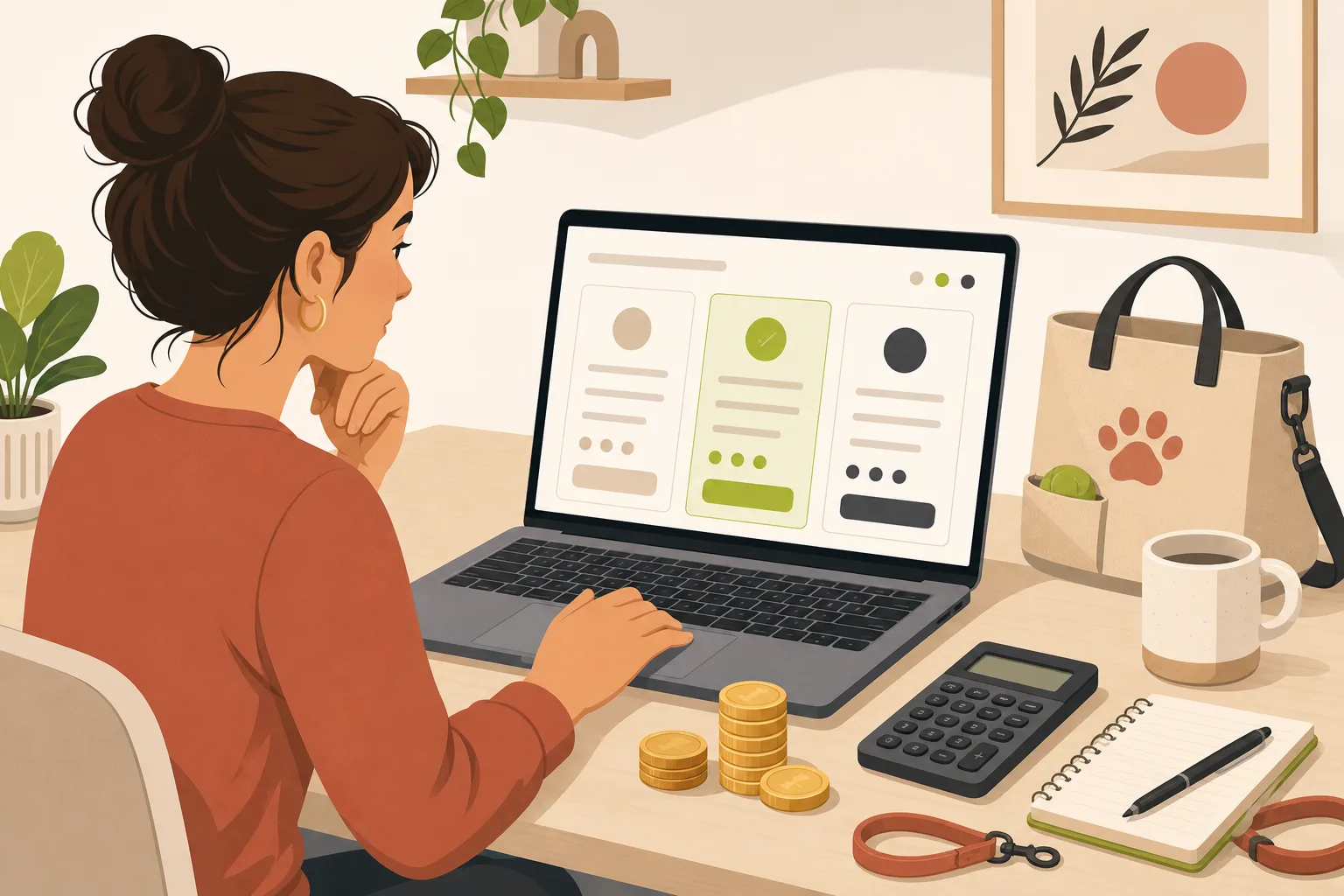 Illustration: How Much Does a Dog Walker Website Cost?