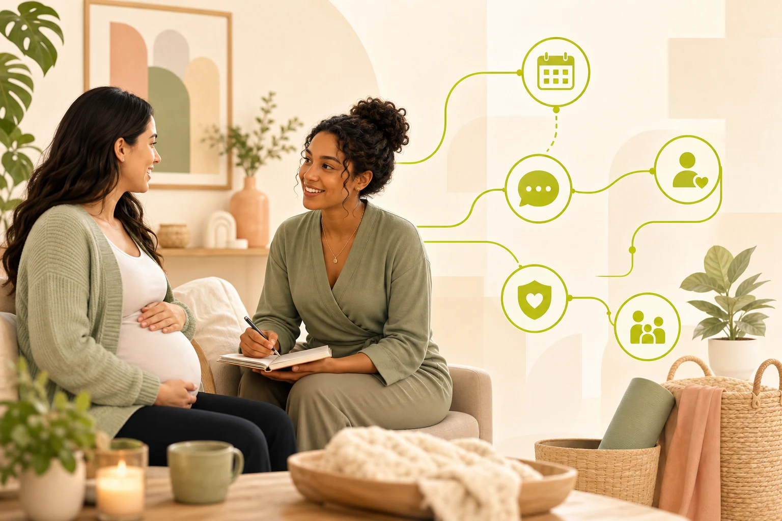 Illustration: What a Doula & Midwife Website Needs to Win Local Customers