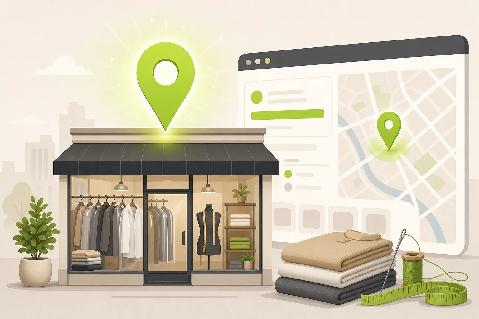 Illustration: Is Google Business Profile Enough for a Dry Cleaner?