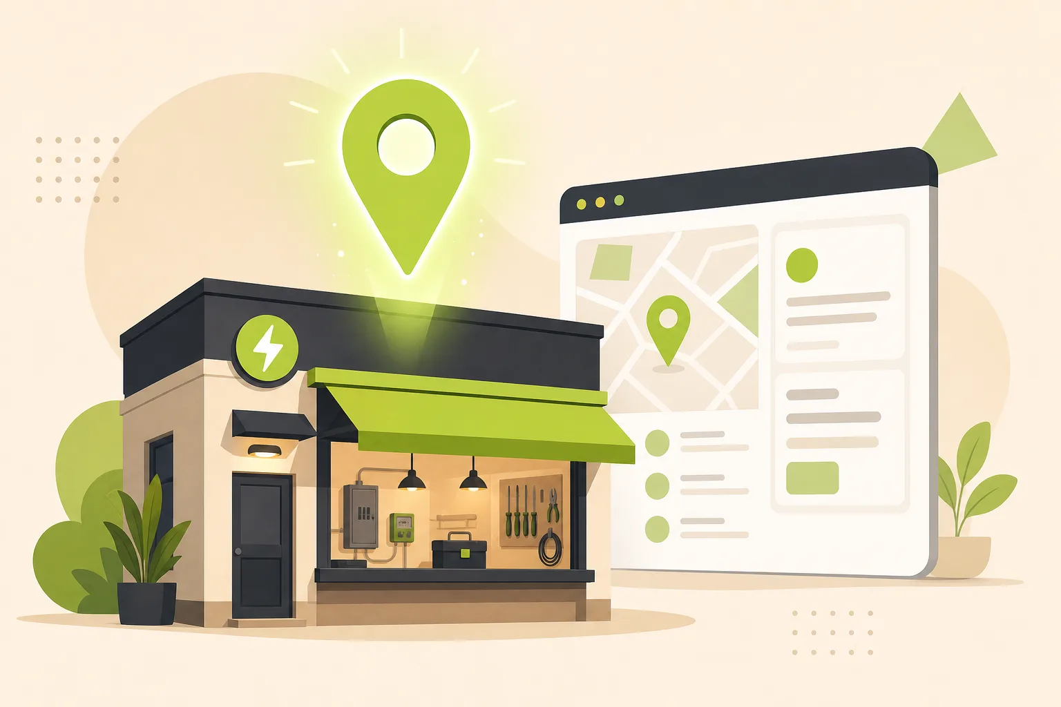 Illustration: Is Google Business Profile Enough for an Electrician?