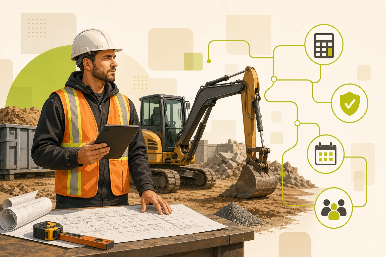 Illustration: What a Excavation & Demolition Website Needs to Win Local Customers