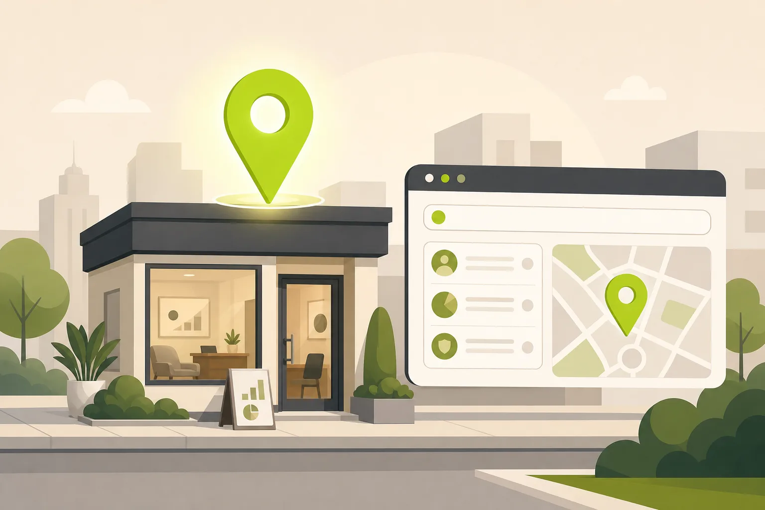Illustration: Is Google Business Profile Enough for a Financial Advisor?