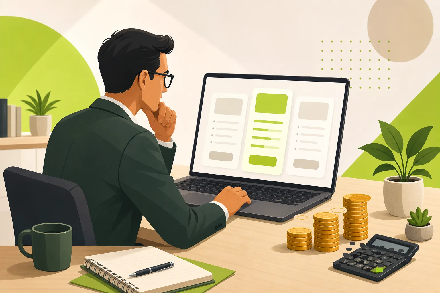 Illustration: How Much Does a Financial Advisor Website Cost?
