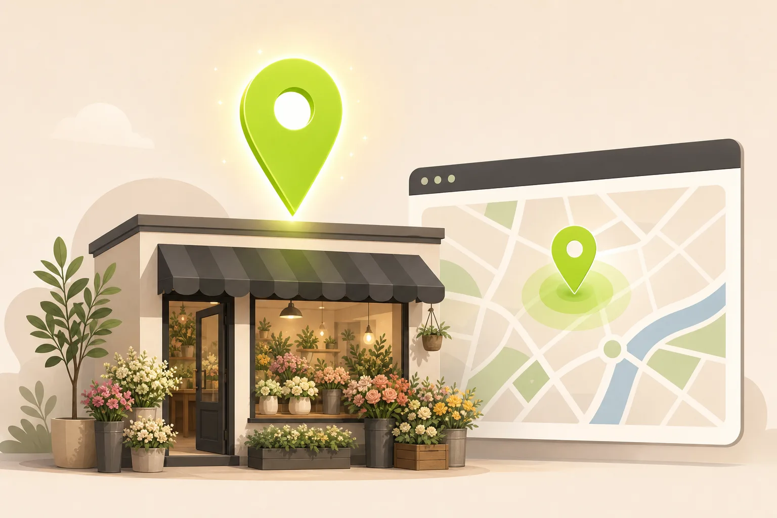 Illustration: Is Google Business Profile Enough for a Florist?