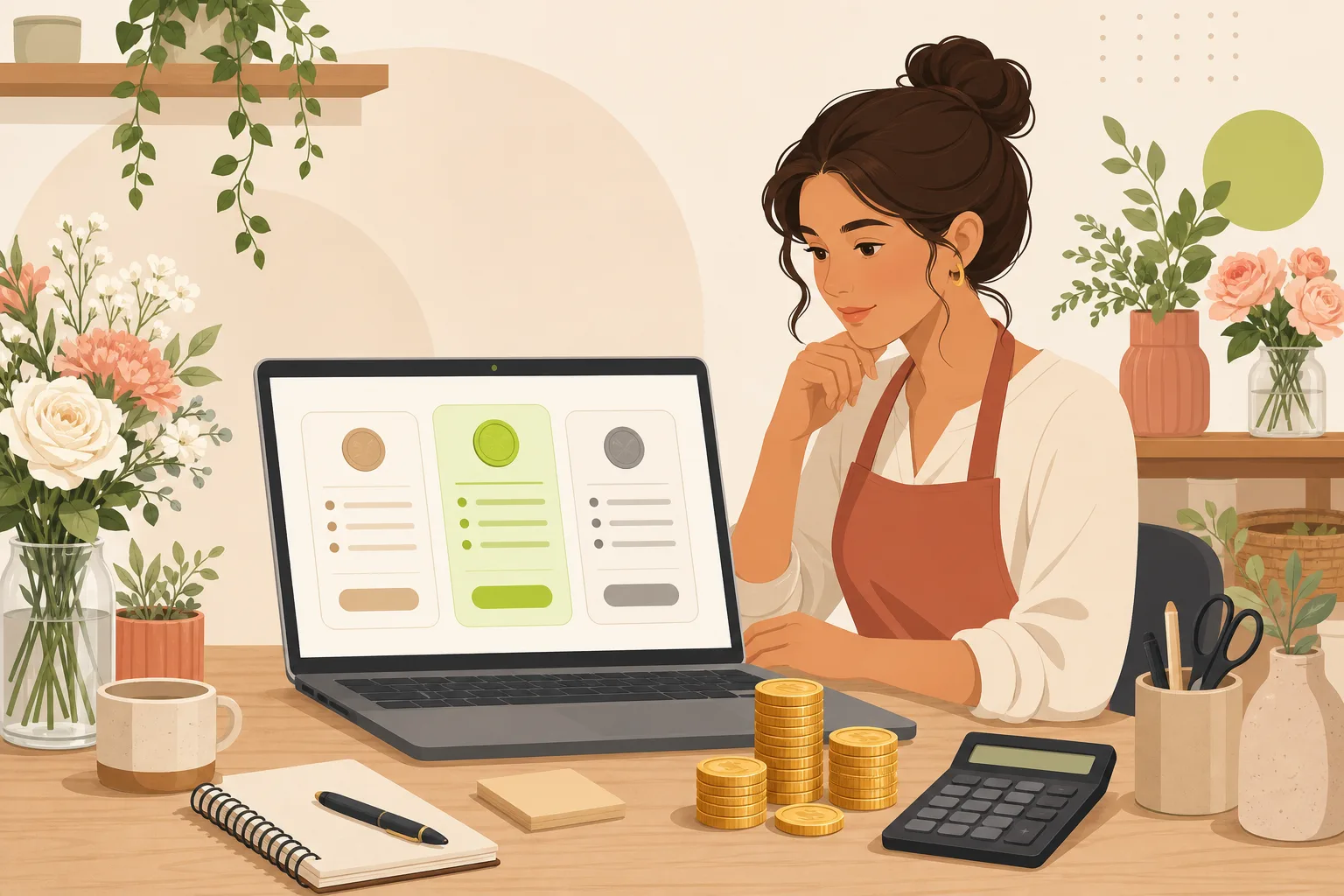 Illustration: How Much Does a Florist Website Cost?