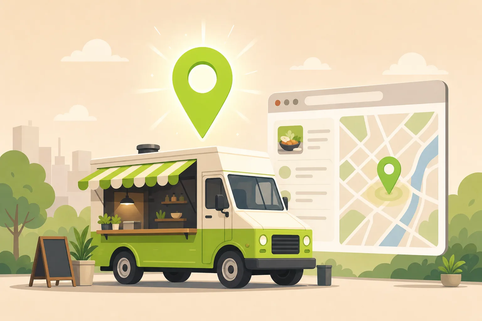 Illustration: Is Google Business Profile Enough for a Food Truck?