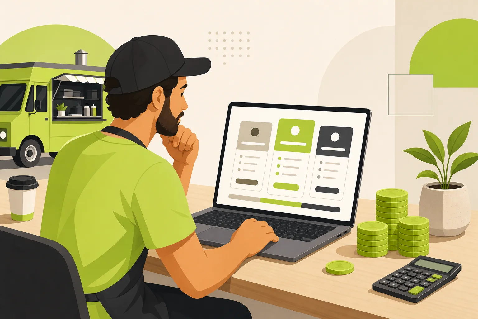 Illustration: How Much Does a Food Truck Website Cost?