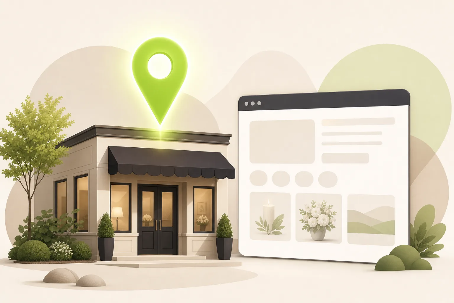 Illustration: Is Google Business Profile Enough for a Funeral Director?
