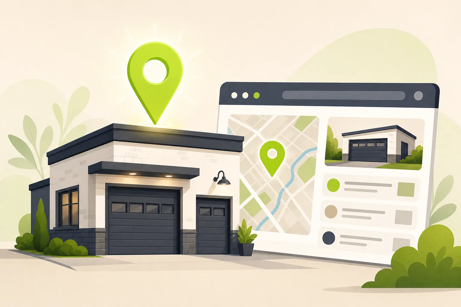 Illustration: Is Google Business Profile Enough for a Garage Door Technician?