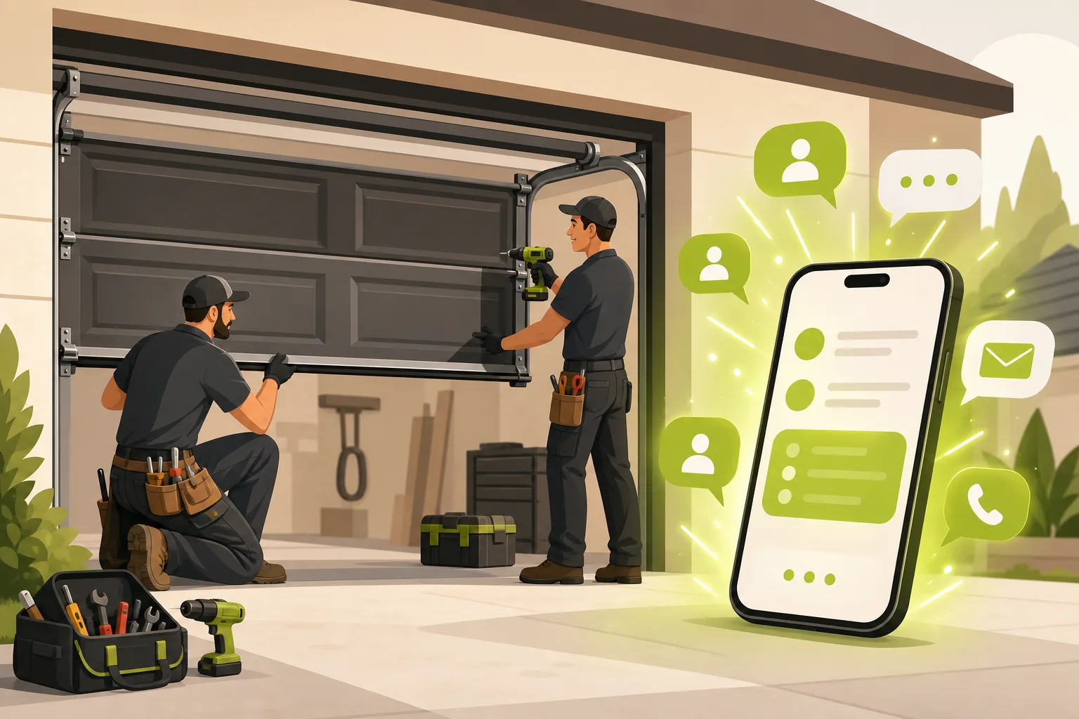 Illustration: Is a Website Worth It for a Garage Door Company?