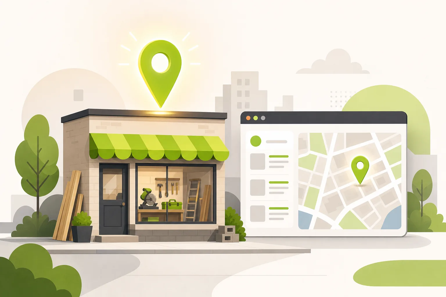 Illustration: Is Google Business Profile Enough for a General Contractor?
