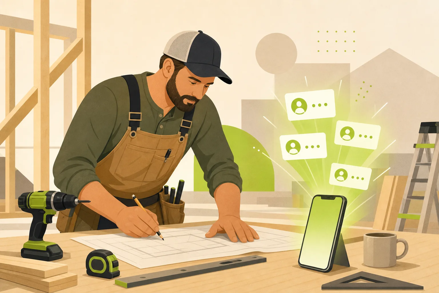 Illustration: Is a Website Worth It for a General Contractor?