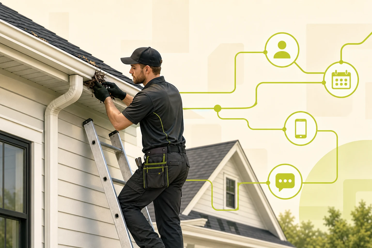 Illustration: What a Gutter Services Website Needs to Win Local Customers