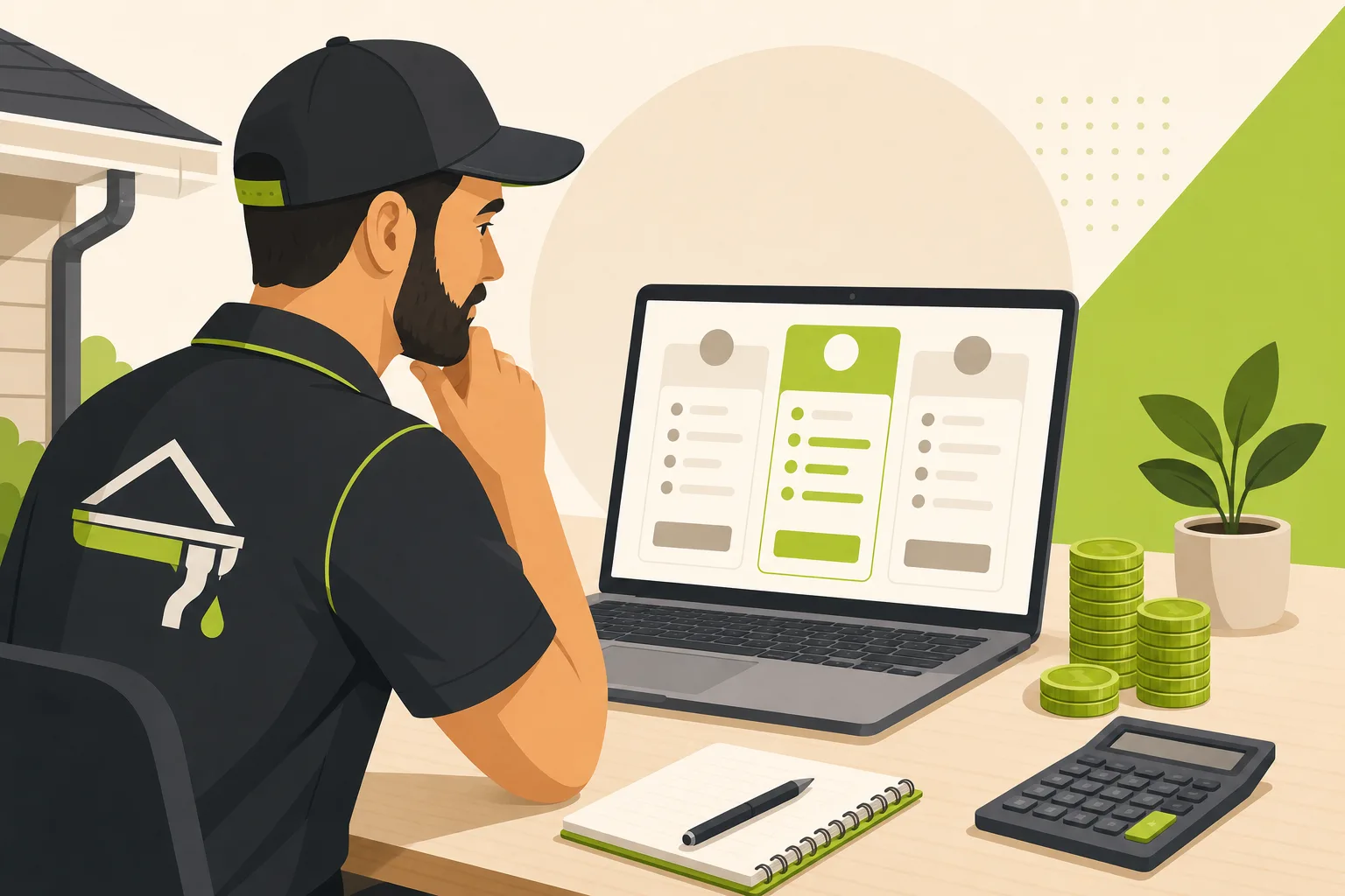Illustration: How Much Does a Gutter Installer Website Cost?