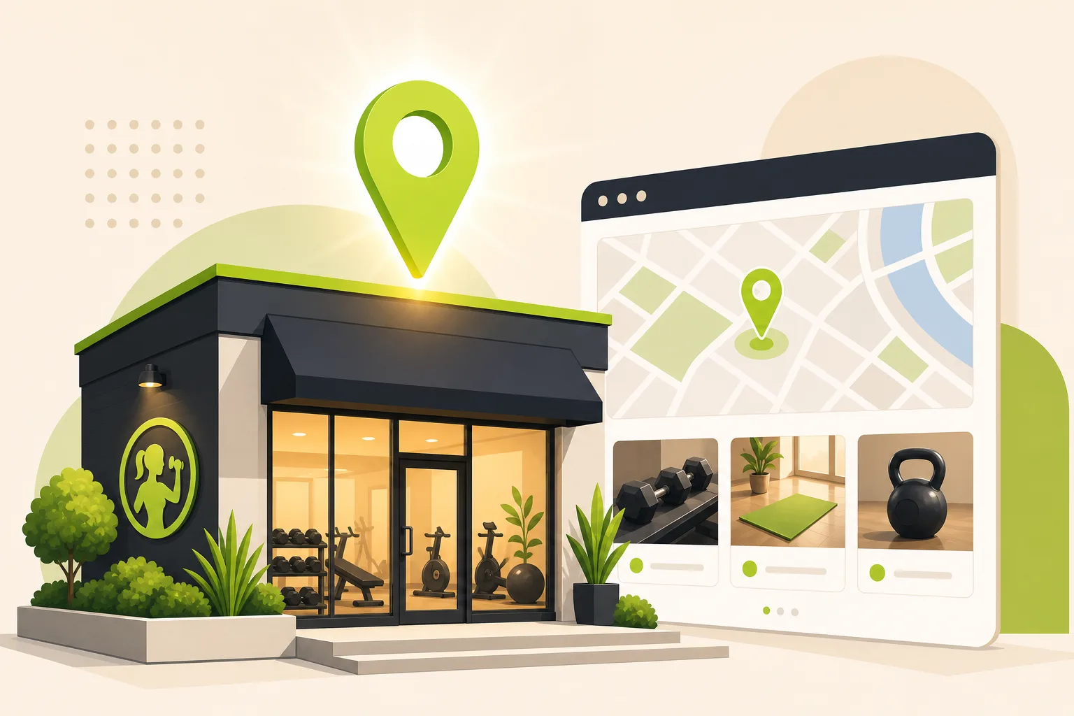 Illustration: Is Google Business Profile Enough for a Gym?