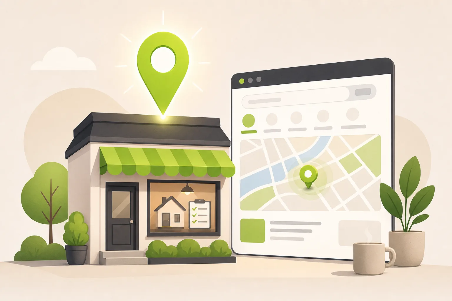 Illustration: Is Google Business Profile Enough for a Home Inspector?