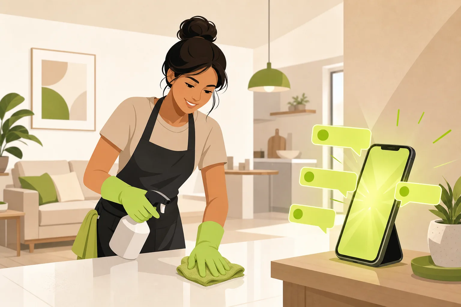 Illustration: Is a Website Worth It for a House Cleaner?