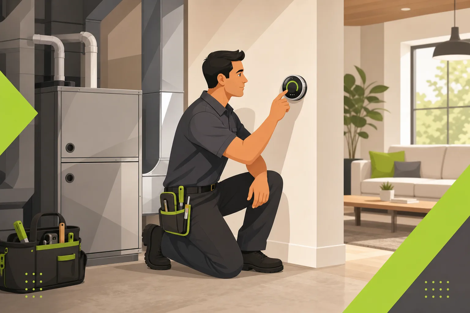 Illustration: What an HVAC Website Needs to Convert Emergency Traffic