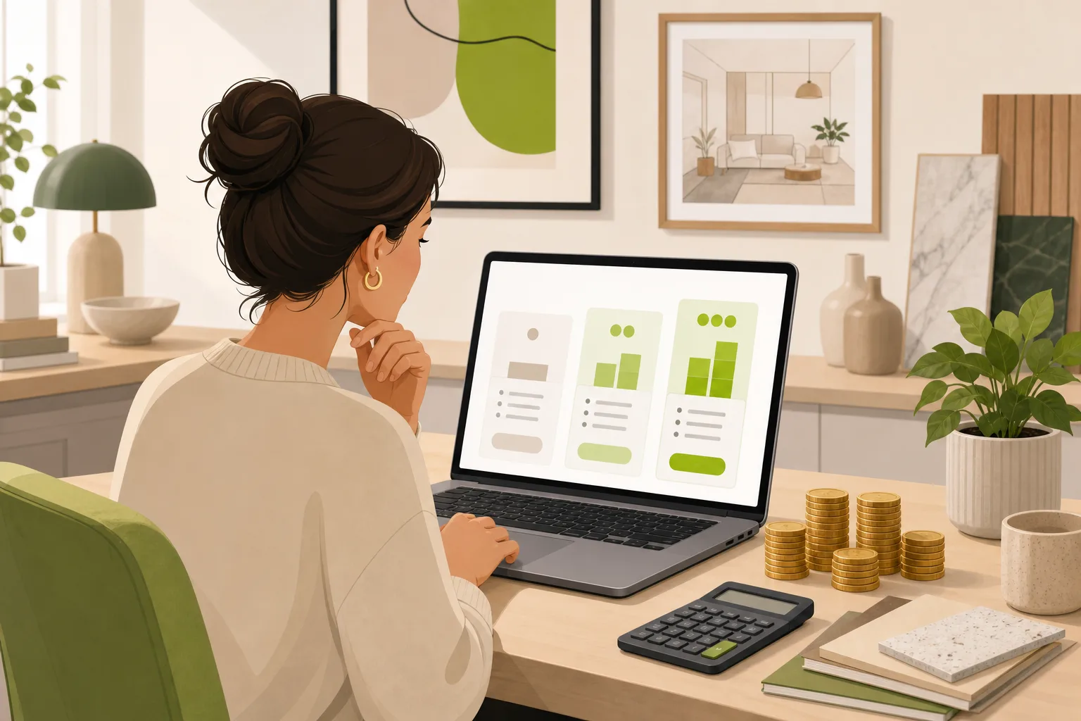 Illustration: How Much Does an Interior Designer Website Cost?