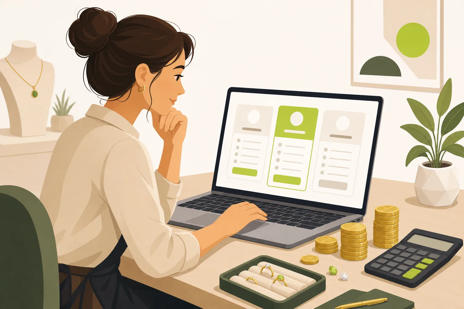 Illustration: How Much Does a Jeweler Website Cost?