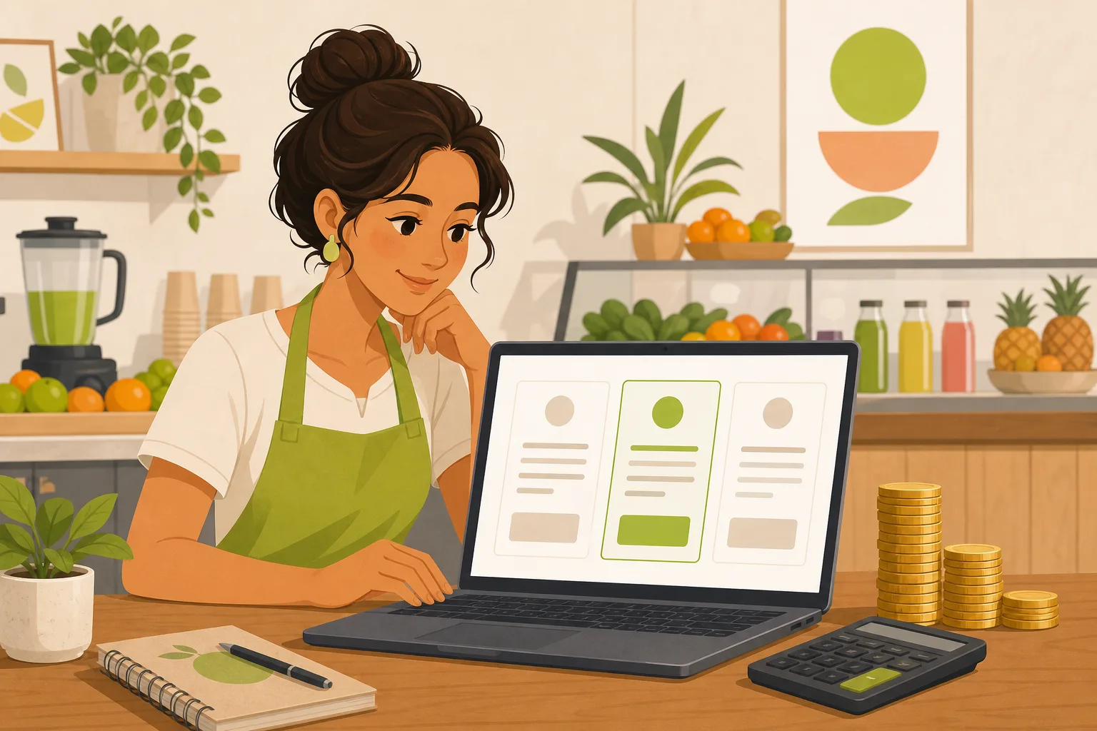 Illustration: How Much Does a Juice Bar Website Cost?