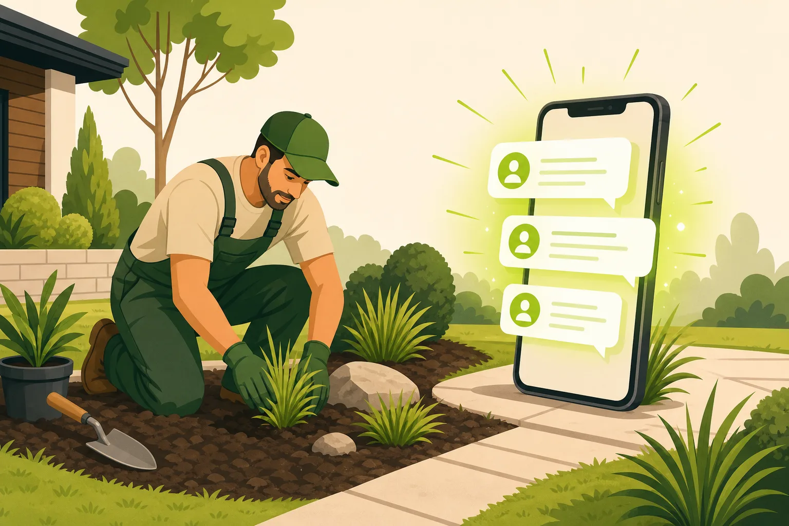 Illustration: Is a Website Worth It for a Landscaper?