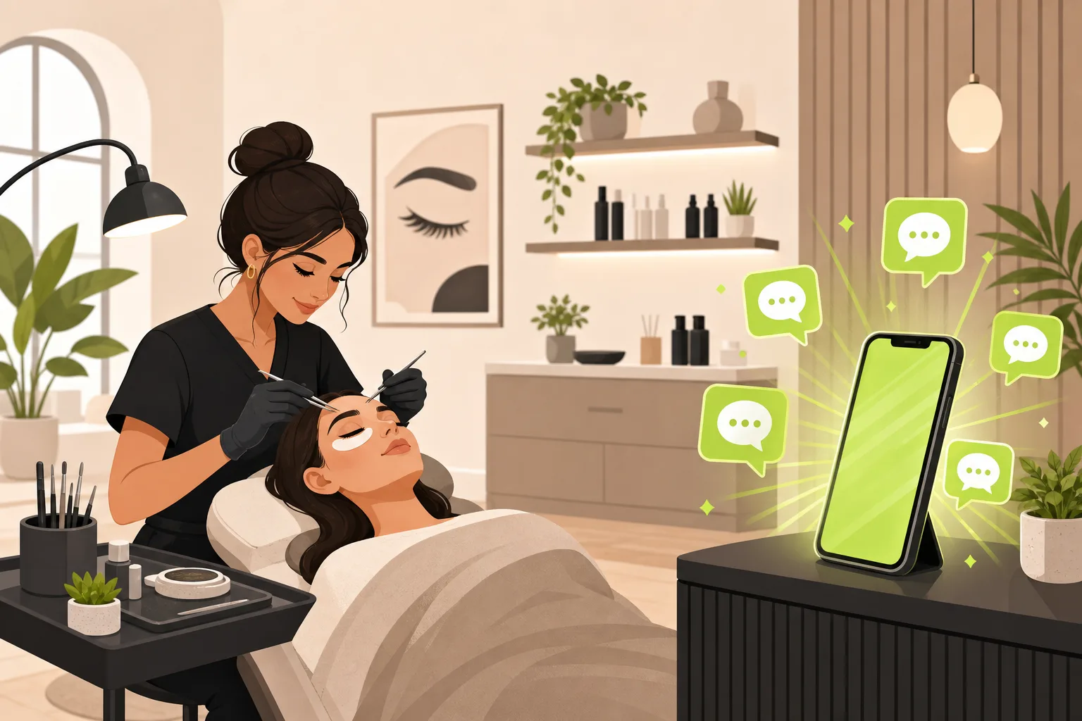 Illustration: Is a Website Worth It for a Lash and Brow Studio?